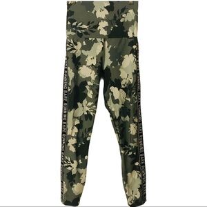 Running Bare Olive Green Camo High-Waist Leggings